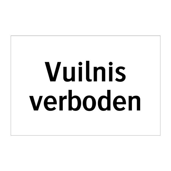 Vuilnis verboden & Vuilnis verboden & Vuilnis verboden & Vuilnis verboden & Vuilnis verboden