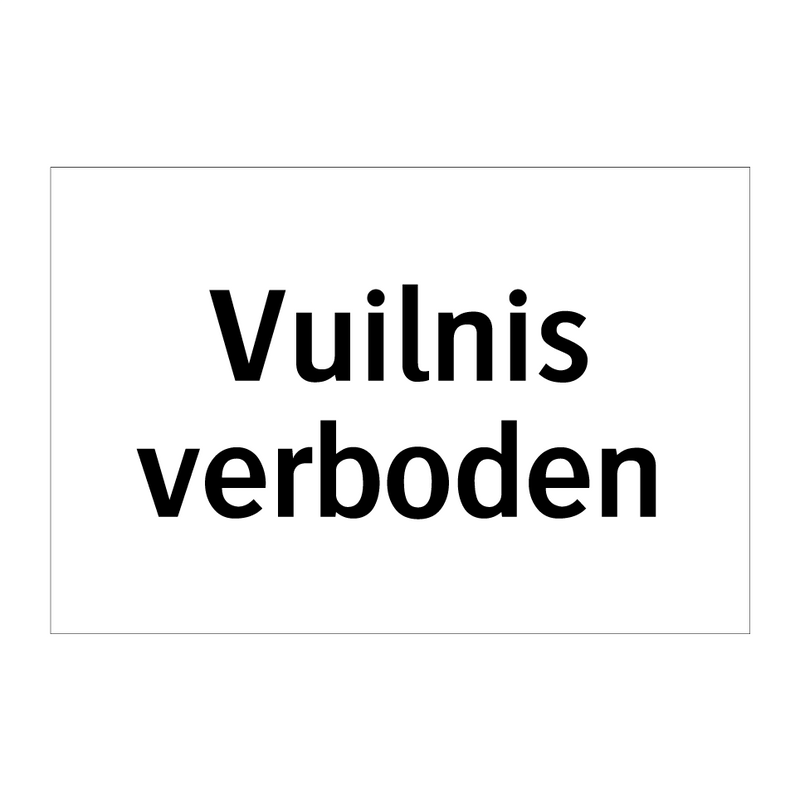 Vuilnis verboden & Vuilnis verboden & Vuilnis verboden & Vuilnis verboden & Vuilnis verboden