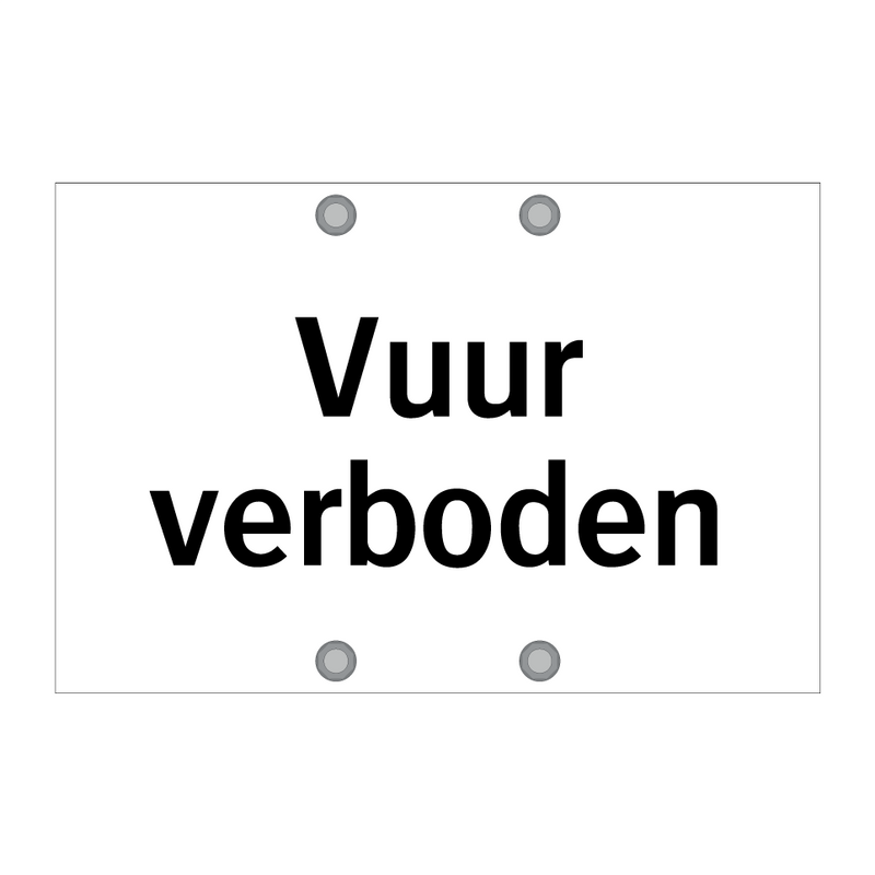 Vuur verboden & Vuur verboden & Vuur verboden & Vuur verboden & Vuur verboden