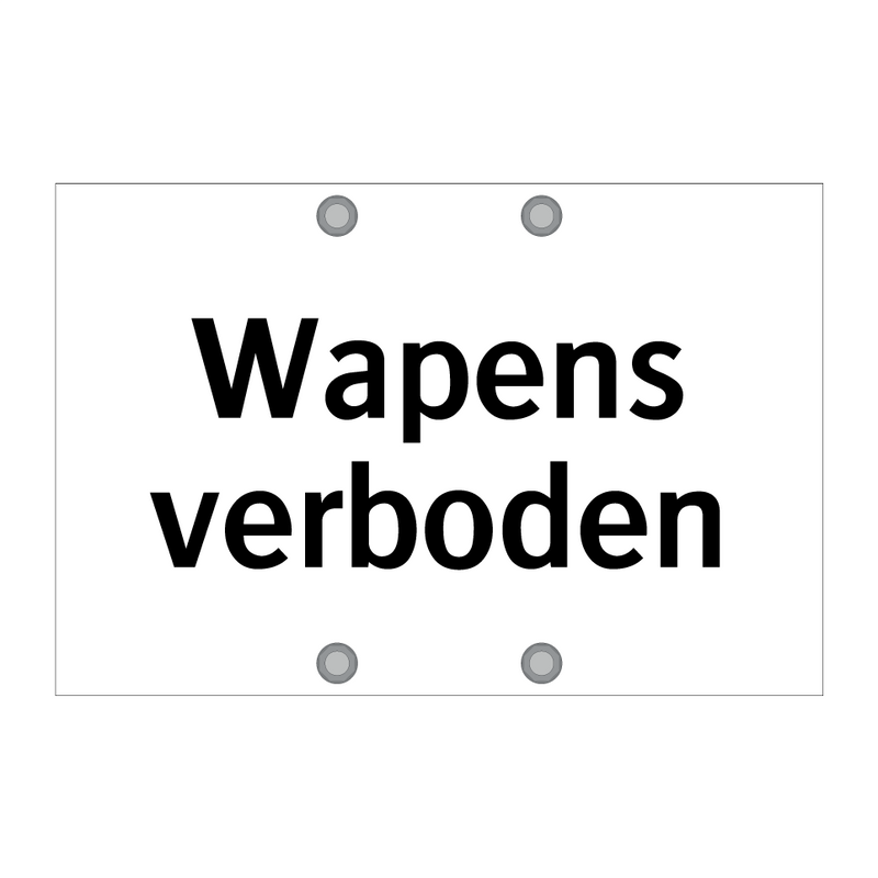 Wapens verboden & Wapens verboden & Wapens verboden & Wapens verboden & Wapens verboden