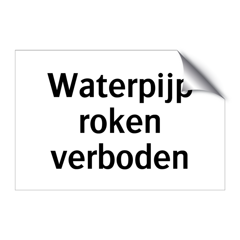 Waterpijp roken verboden & Waterpijp roken verboden & Waterpijp roken verboden