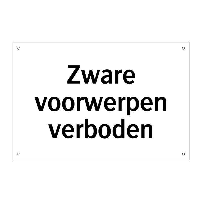 Zware voorwerpen verboden & Zware voorwerpen verboden & Zware voorwerpen verboden