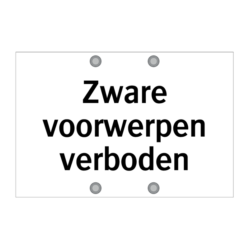 Zware voorwerpen verboden & Zware voorwerpen verboden & Zware voorwerpen verboden