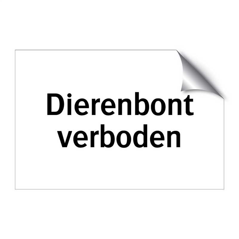 Dierenbont verboden & Dierenbont verboden & Dierenbont verboden & Dierenbont verboden