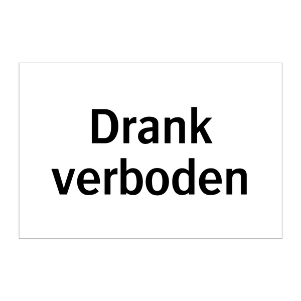 Drank verboden & Drank verboden & Drank verboden & Drank verboden & Drank verboden & Drank verboden