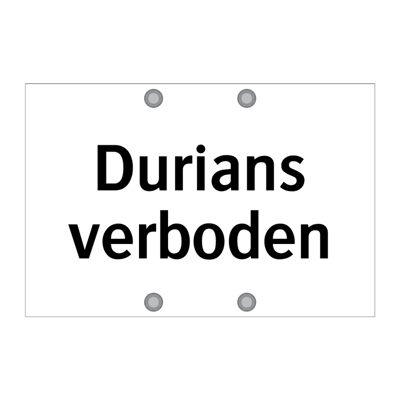 Durians verboden & Durians verboden & Durians verboden & Durians verboden & Durians verboden