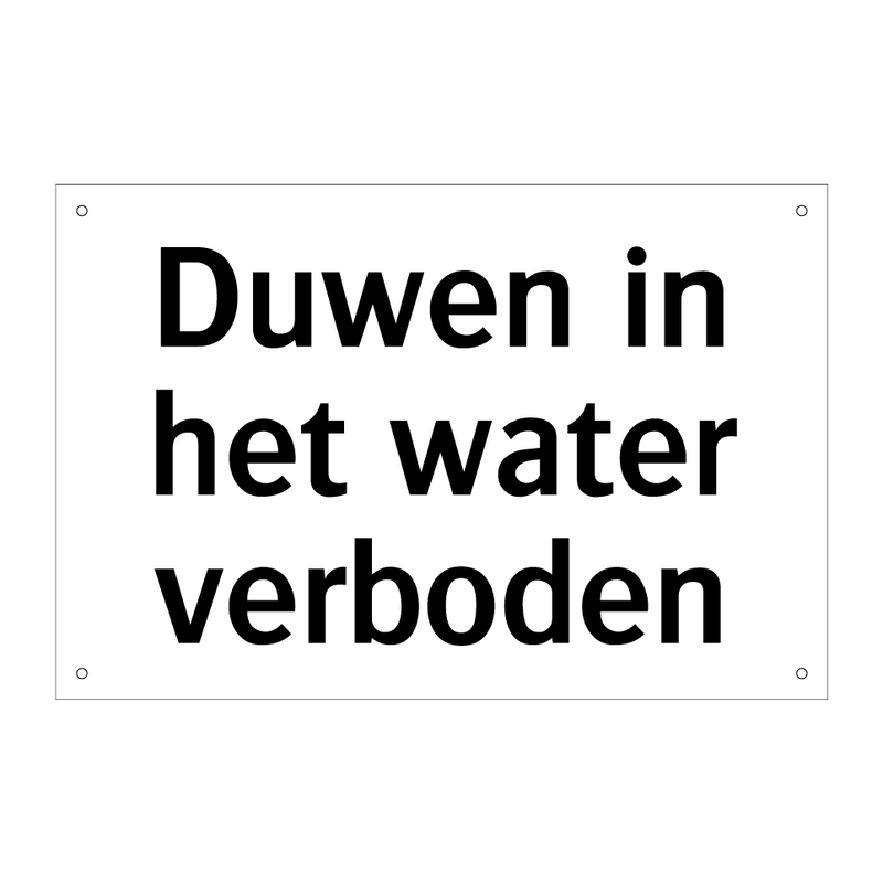 Duwen in het water verboden & Duwen in het water verboden & Duwen in het water verboden