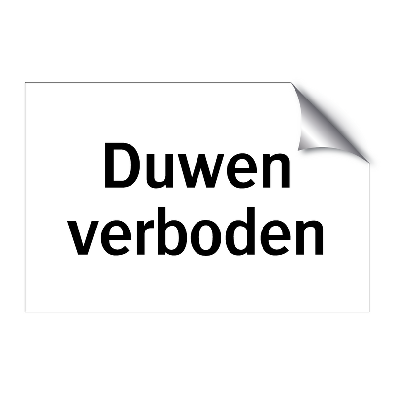 Duwen verboden & Duwen verboden & Duwen verboden & Duwen verboden