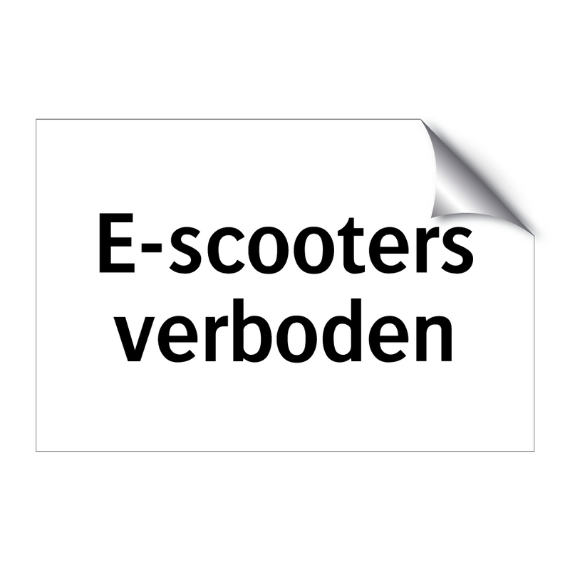 E-scooters verboden & E-scooters verboden & E-scooters verboden & E-scooters verboden