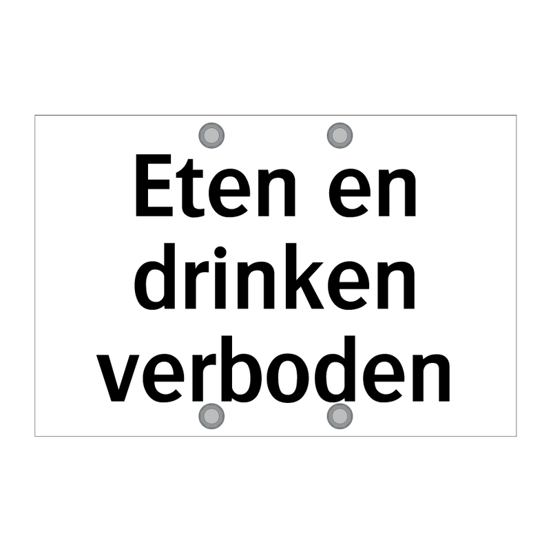 Eten en drinken verboden & Eten en drinken verboden & Eten en drinken verboden