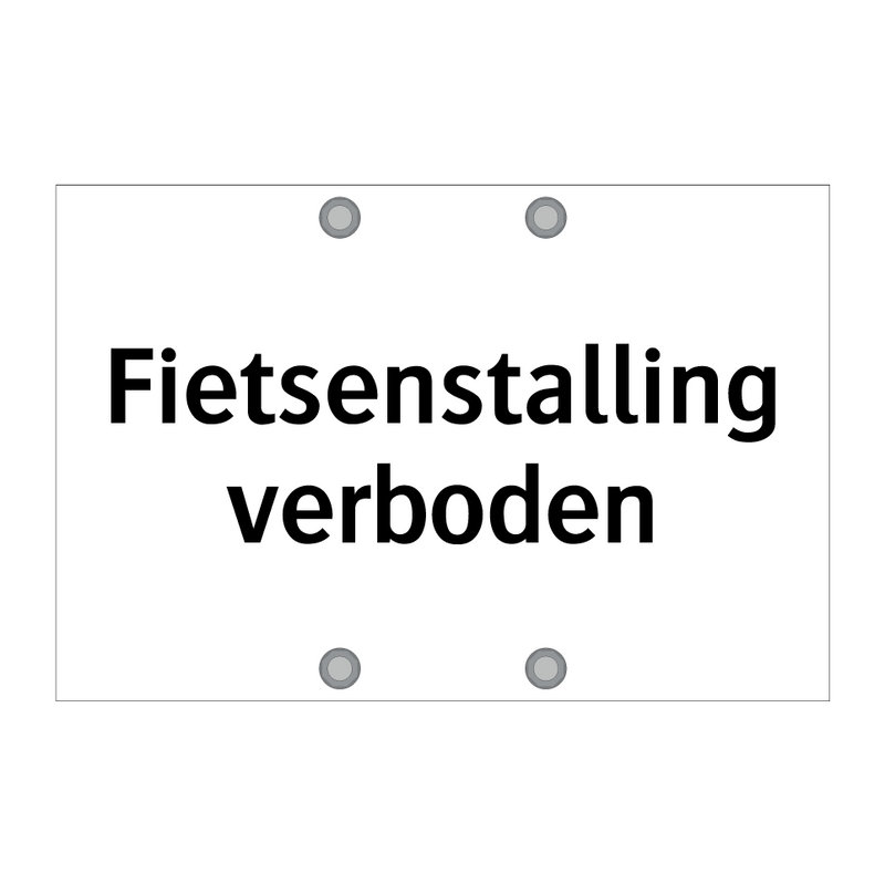 Fietsenstalling verboden & Fietsenstalling verboden & Fietsenstalling verboden