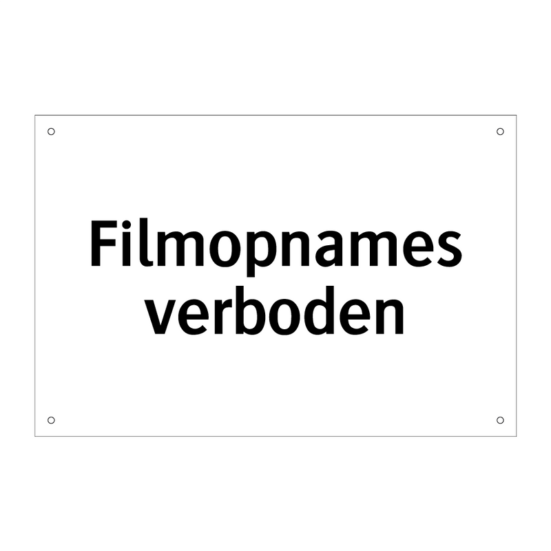 Filmopnames verboden & Filmopnames verboden & Filmopnames verboden & Filmopnames verboden