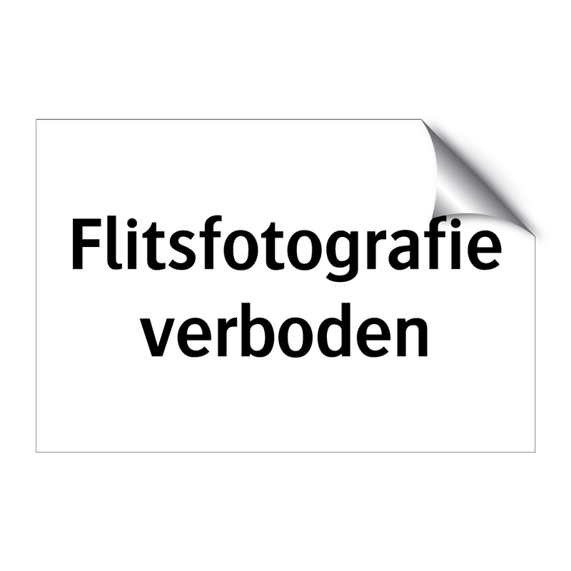 Flitsfotografie verboden & Flitsfotografie verboden & Flitsfotografie verboden