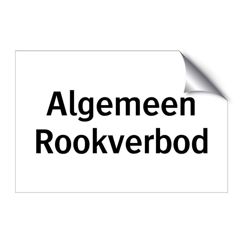 Algemeen Rookverbod & Algemeen Rookverbod & Algemeen Rookverbod & Algemeen Rookverbod