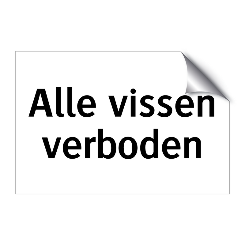 Alle vissen verboden & Alle vissen verboden & Alle vissen verboden & Alle vissen verboden