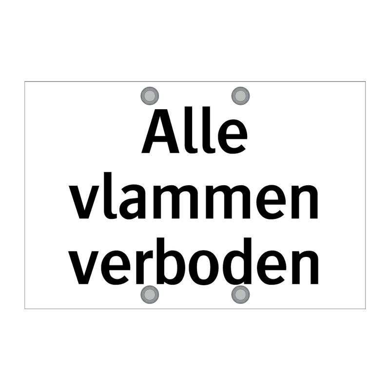 Alle vlammen verboden & Alle vlammen verboden & Alle vlammen verboden & Alle vlammen verboden