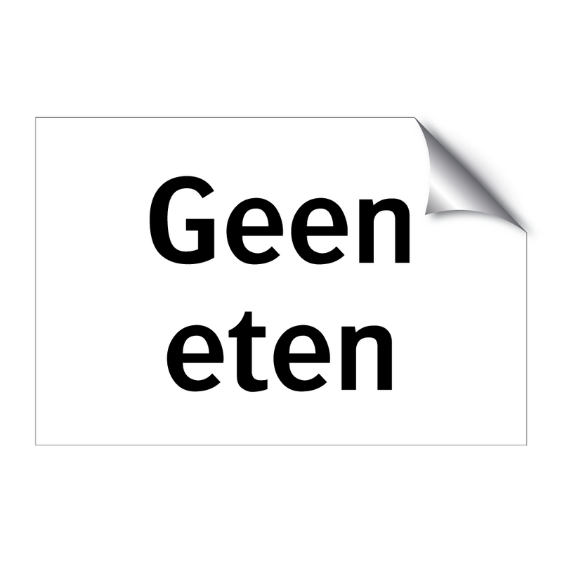 Geen eten & Geen eten & Geen eten & Geen eten