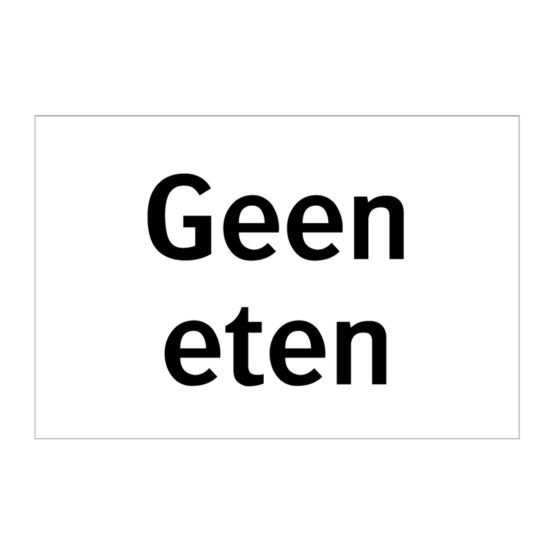 Geen eten & Geen eten & Geen eten & Geen eten & Geen eten & Geen eten & Geen eten & Geen eten