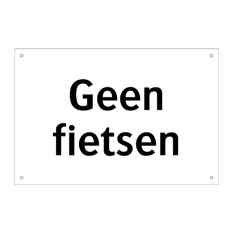 Geen fietsen & Geen fietsen & Geen fietsen & Geen fietsen & Geen fietsen & Geen fietsen