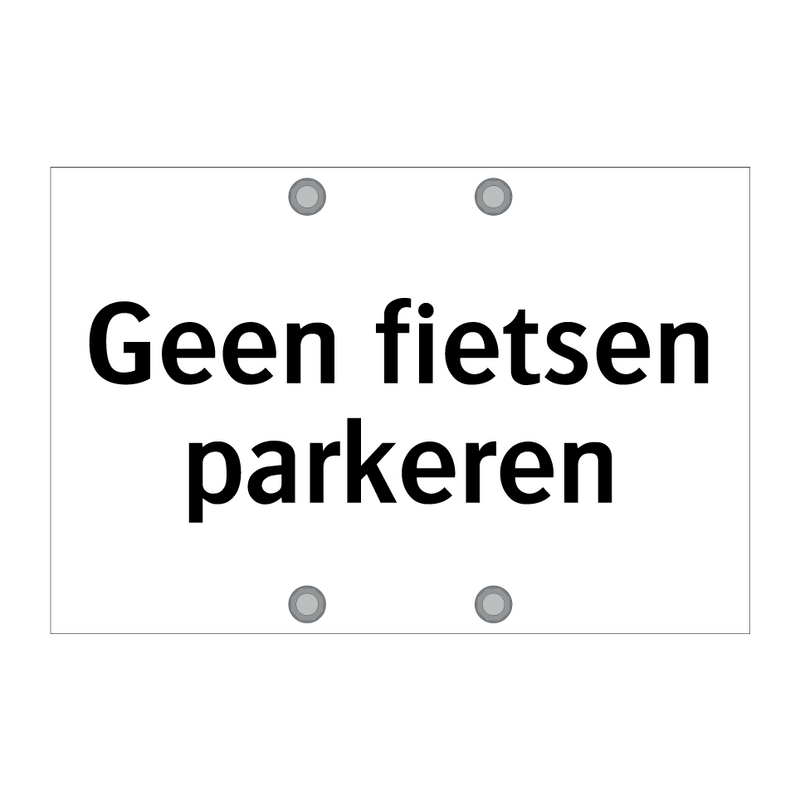 Geen fietsen parkeren & Geen fietsen parkeren & Geen fietsen parkeren & Geen fietsen parkeren