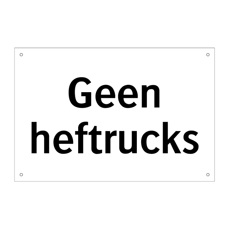 Geen heftrucks & Geen heftrucks & Geen heftrucks & Geen heftrucks & Geen heftrucks & Geen heftrucks