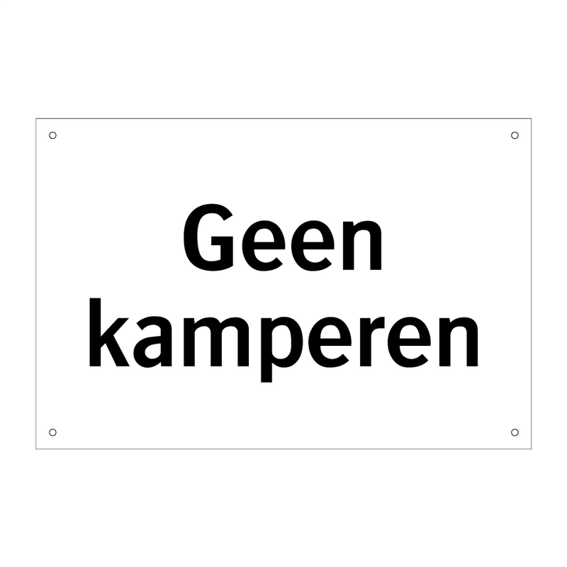 Geen kamperen & Geen kamperen & Geen kamperen & Geen kamperen & Geen kamperen & Geen kamperen