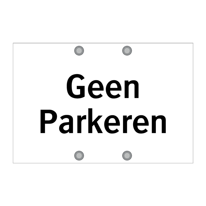 Geen Parkeren & Geen Parkeren & Geen Parkeren & Geen Parkeren & Geen Parkeren