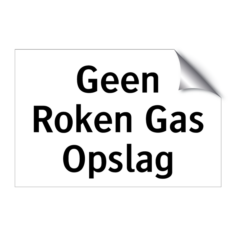 Geen Roken Gas Opslag & Geen Roken Gas Opslag & Geen Roken Gas Opslag & Geen Roken Gas Opslag