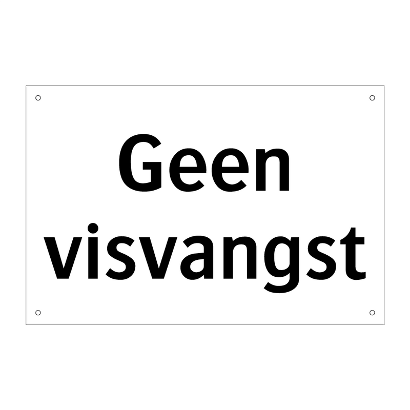 Geen visvangst & Geen visvangst & Geen visvangst & Geen visvangst & Geen visvangst & Geen visvangst