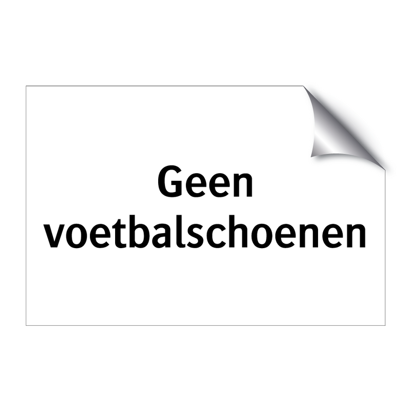 Geen voetbalschoenen & Geen voetbalschoenen & Geen voetbalschoenen & Geen voetbalschoenen