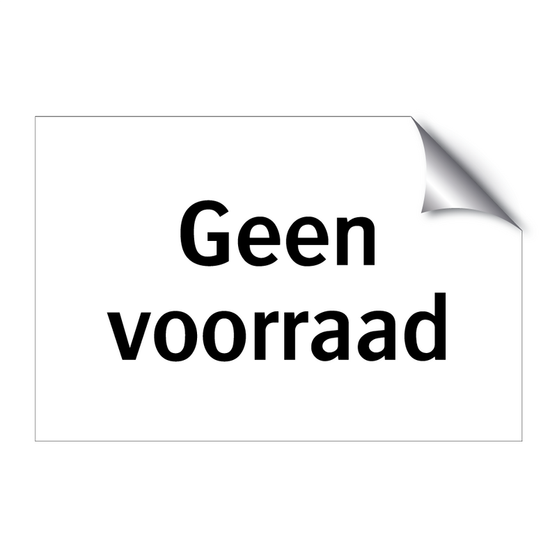 Geen voorraad & Geen voorraad & Geen voorraad & Geen voorraad