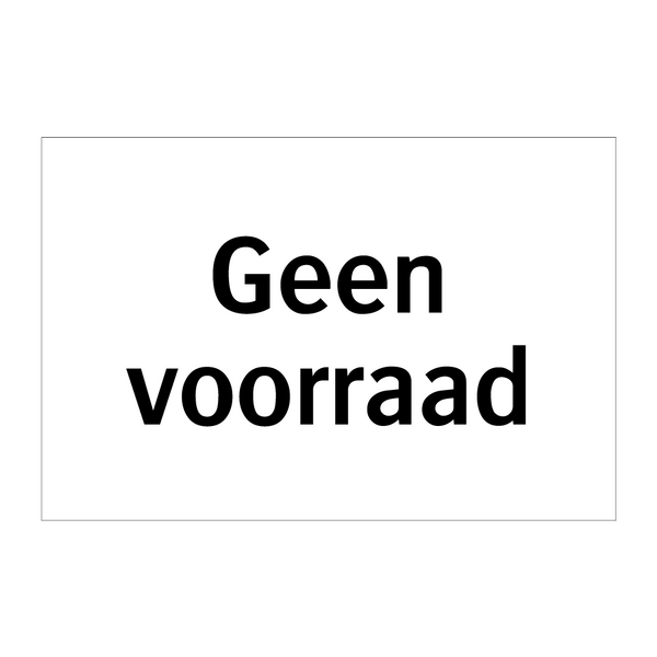 Geen voorraad & Geen voorraad & Geen voorraad & Geen voorraad & Geen voorraad & Geen voorraad