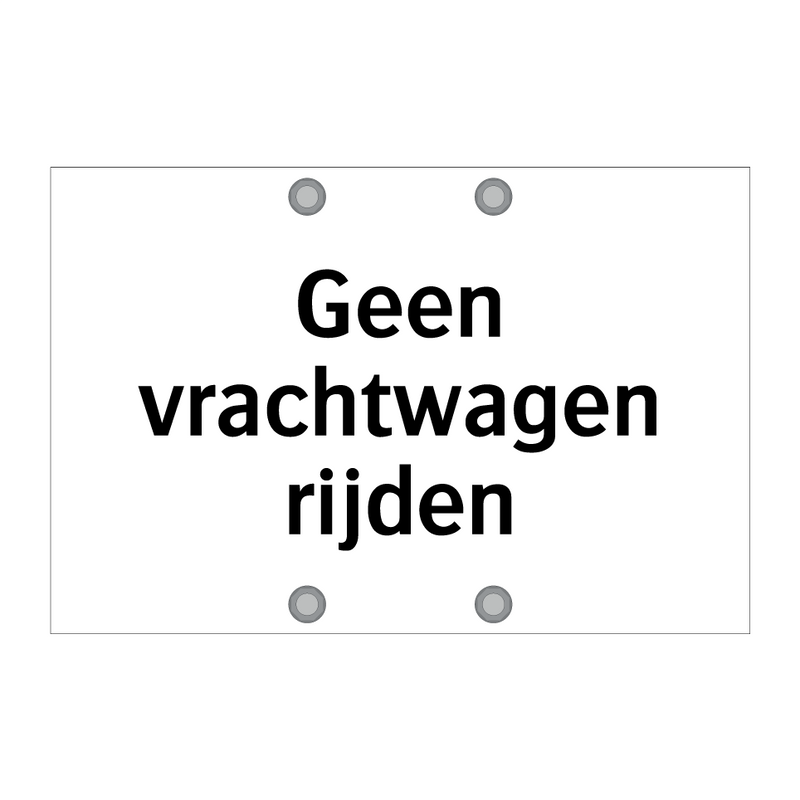 Geen vrachtwagen rijden & Geen vrachtwagen rijden & Geen vrachtwagen rijden