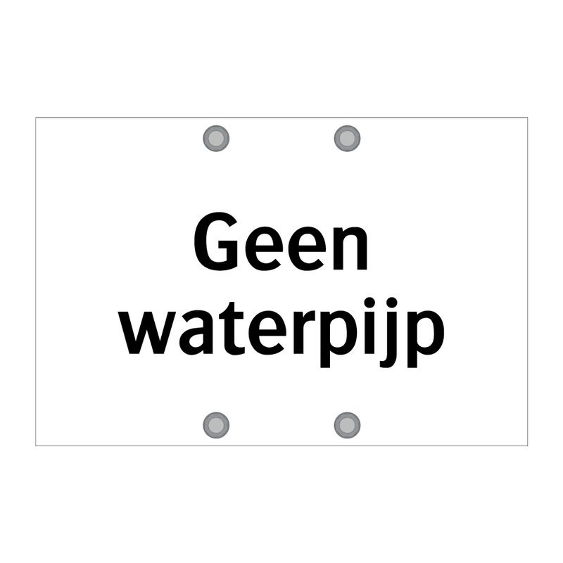 Geen waterpijp & Geen waterpijp & Geen waterpijp & Geen waterpijp & Geen waterpijp