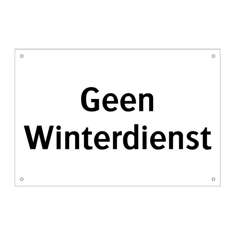 Geen Winterdienst & Geen Winterdienst & Geen Winterdienst & Geen Winterdienst & Geen Winterdienst