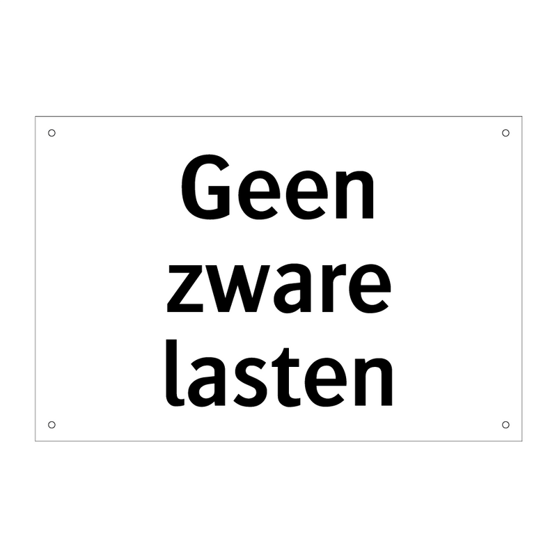 Geen zware lasten & Geen zware lasten & Geen zware lasten & Geen zware lasten & Geen zware lasten