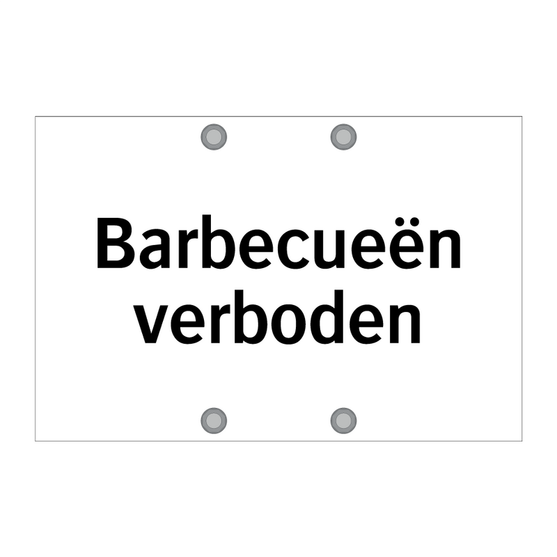 Barbecueën verboden & Barbecueën verboden & Barbecueën verboden & Barbecueën verboden