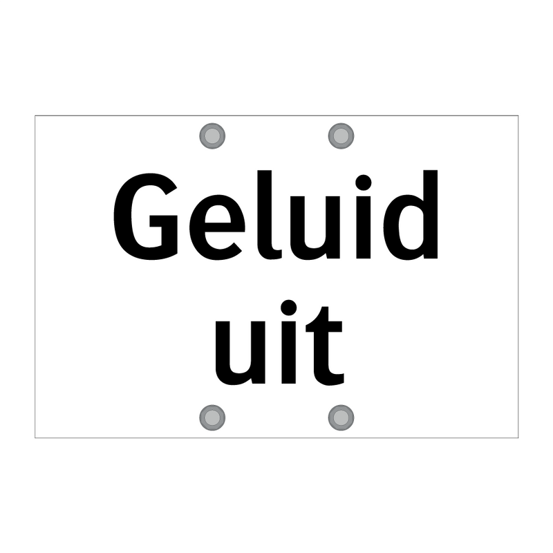 Geluid uit & Geluid uit & Geluid uit & Geluid uit & Geluid uit