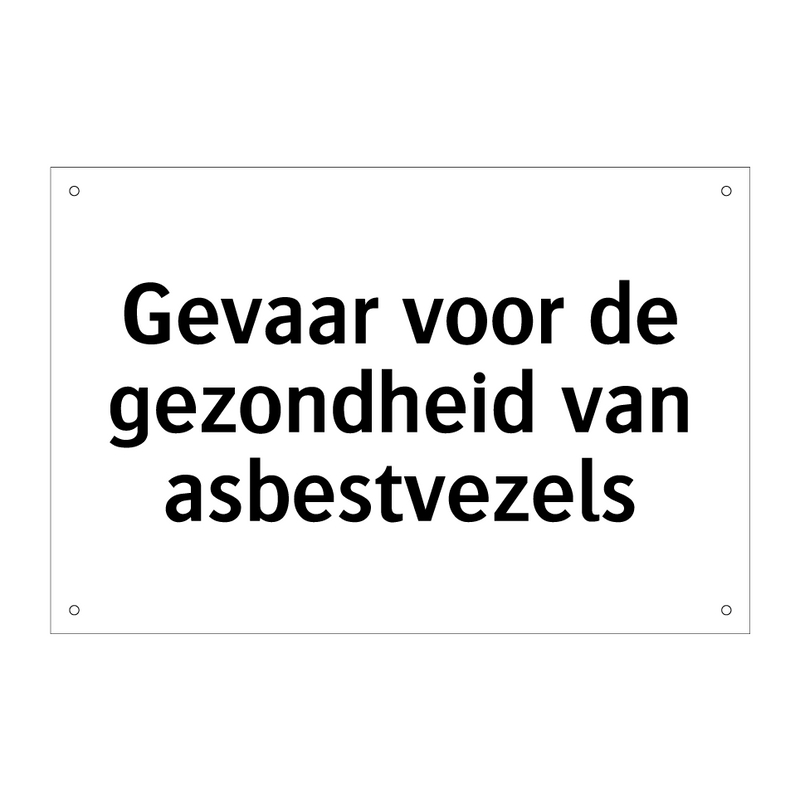 Gevaar voor de gezondheid van asbestvezels & Gevaar voor de gezondheid van asbestvezels