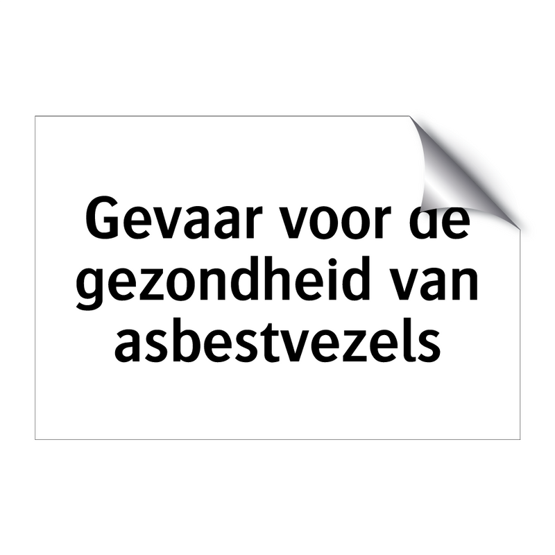 Gevaar voor de gezondheid van asbestvezels & Gevaar voor de gezondheid van asbestvezels