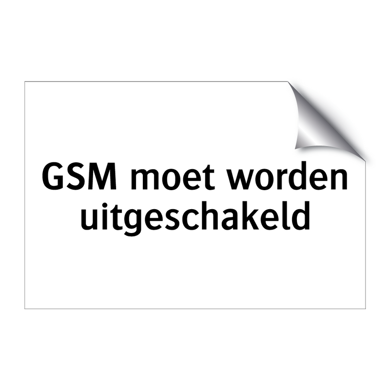 GSM moet worden uitgeschakeld & GSM moet worden uitgeschakeld & GSM moet worden uitgeschakeld