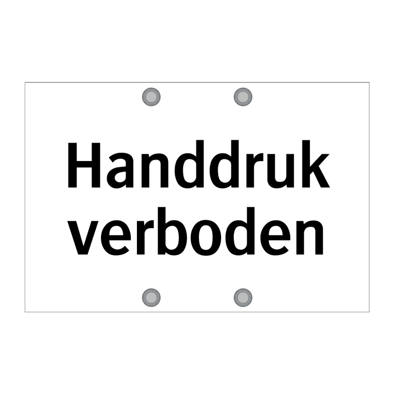 Handdruk verboden & Handdruk verboden & Handdruk verboden & Handdruk verboden & Handdruk verboden