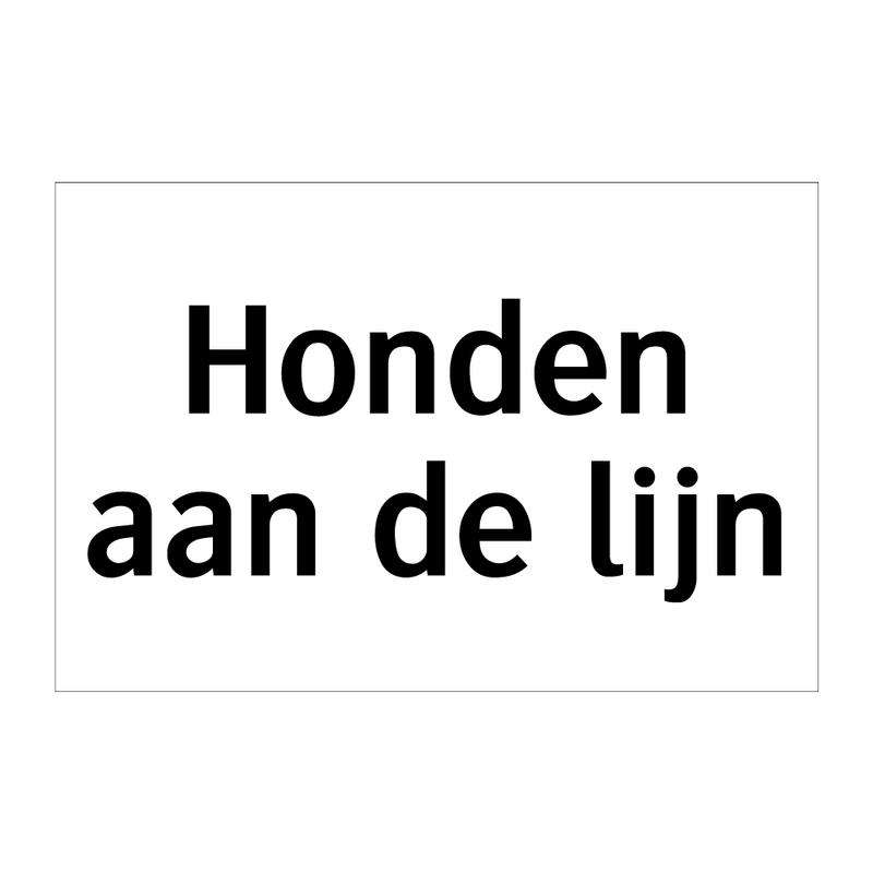 Honden aan de lijn & Honden aan de lijn & Honden aan de lijn & Honden aan de lijn