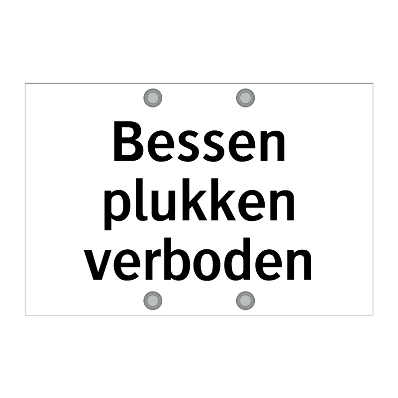 Bessen plukken verboden & Bessen plukken verboden & Bessen plukken verboden