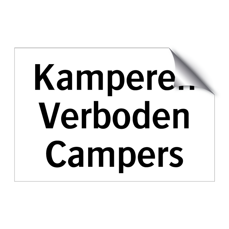 Kamperen Verboden Campers & Kamperen Verboden Campers & Kamperen Verboden Campers