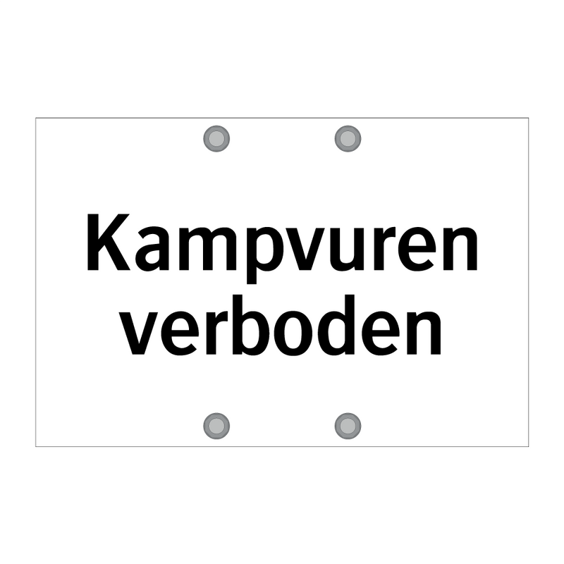 Kampvuren verboden & Kampvuren verboden & Kampvuren verboden & Kampvuren verboden