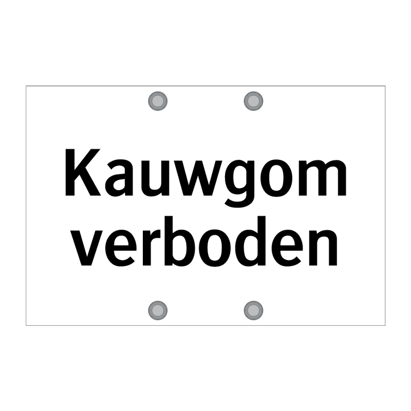 Kauwgom verboden & Kauwgom verboden & Kauwgom verboden & Kauwgom verboden & Kauwgom verboden