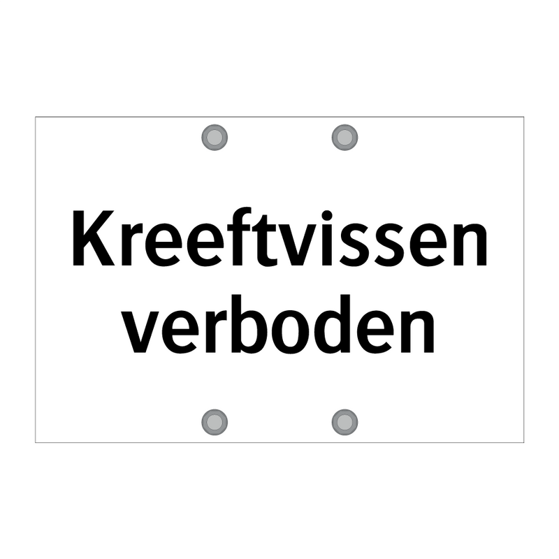 Kreeftvissen verboden & Kreeftvissen verboden & Kreeftvissen verboden & Kreeftvissen verboden