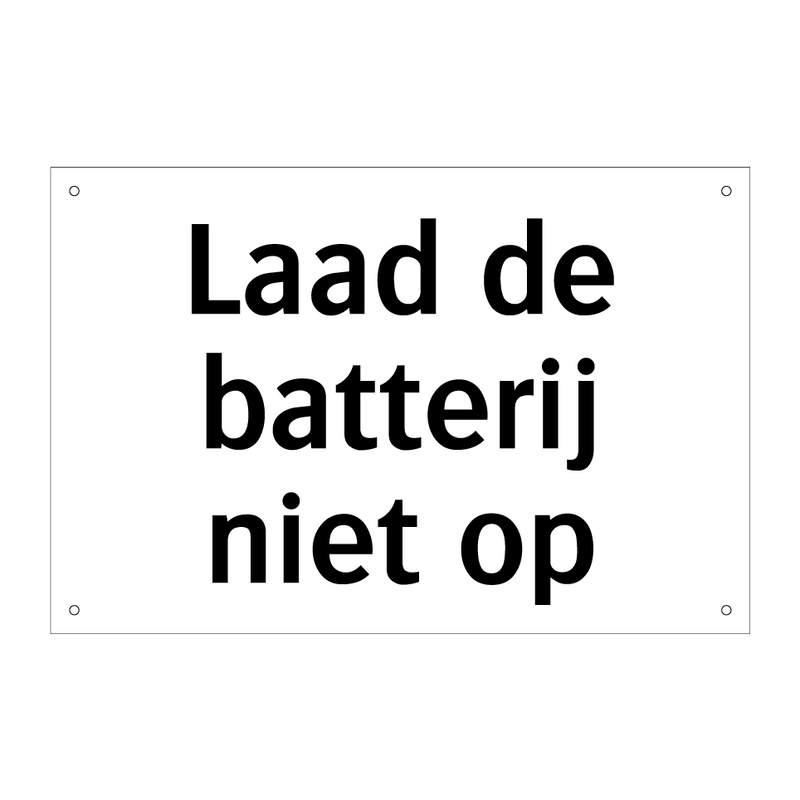 Laad de batterij niet op & Laad de batterij niet op & Laad de batterij niet op