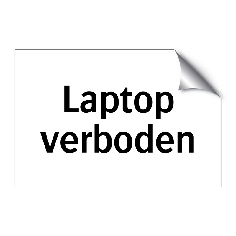 Laptop verboden & Laptop verboden & Laptop verboden & Laptop verboden